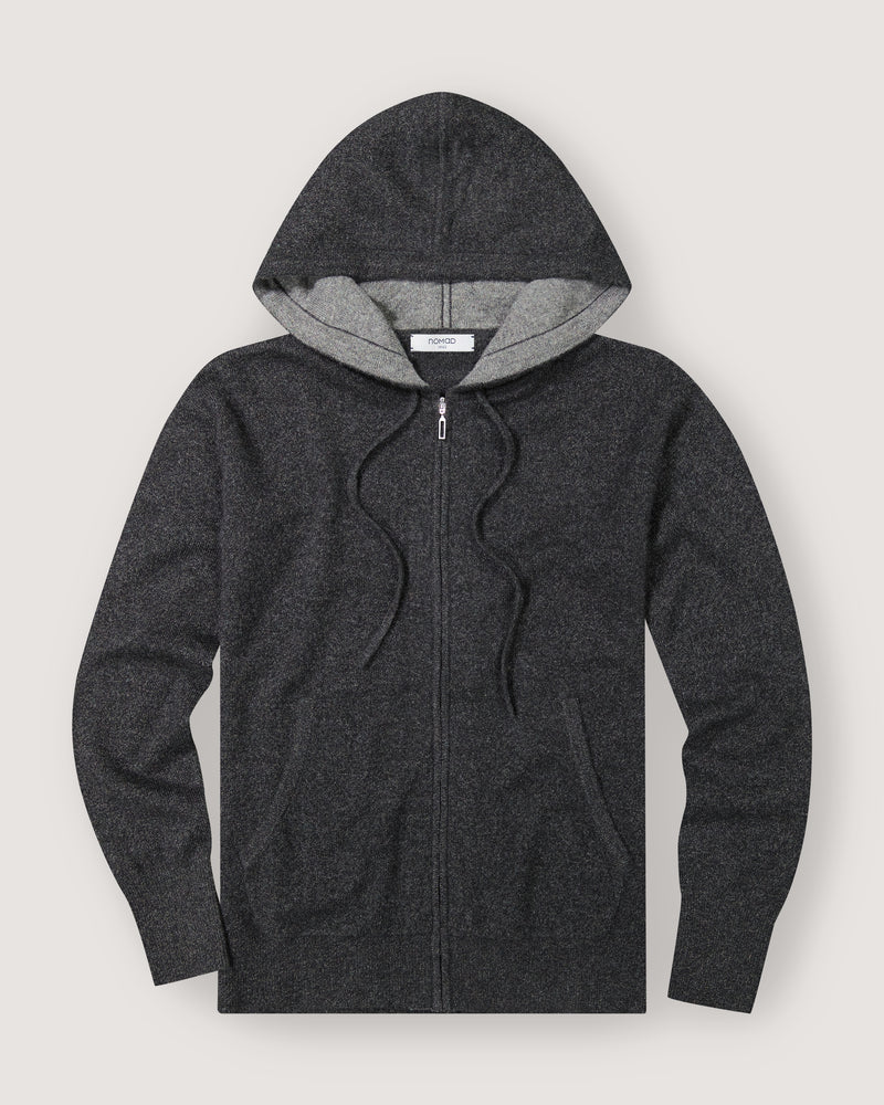 Madison Zip Hoodie in Charcoal