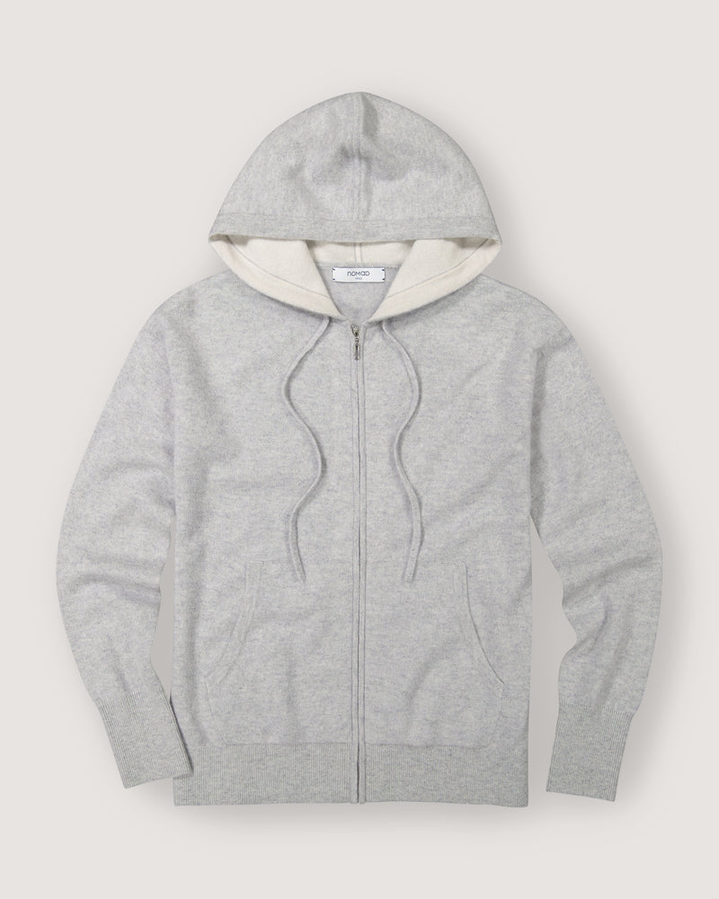 Madison Zip Hoodie in Sterling