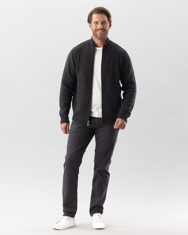 man wearing Amsterdam Cashmere Jacket in Black