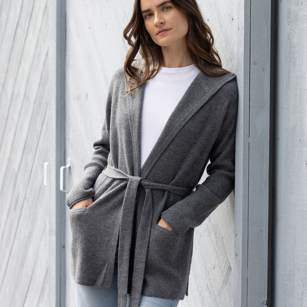 Women's Cashmere Hooded Cardigan | Nomad1942