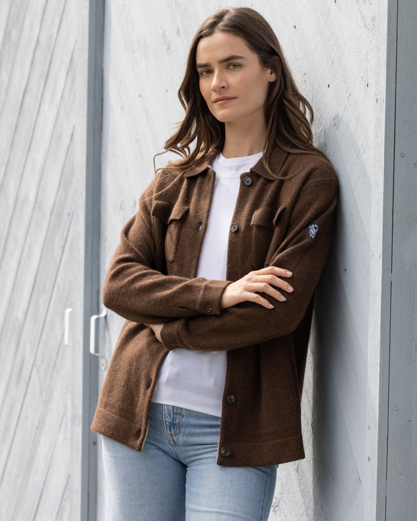 Women's Luxe Cashmere Shirt Jacket 
