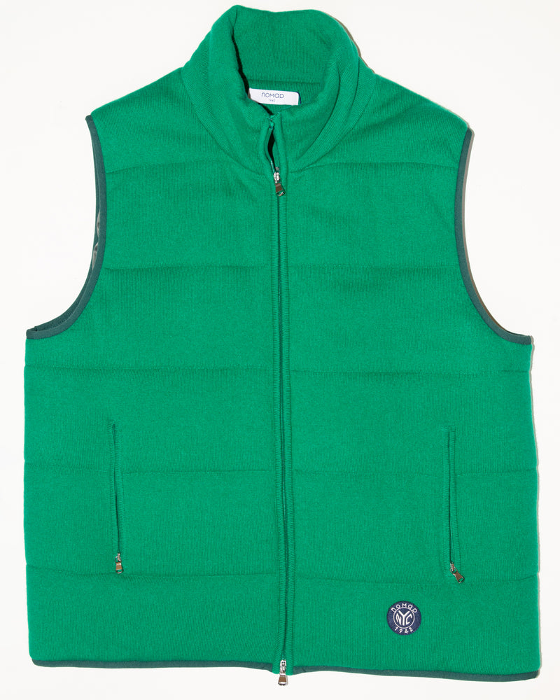 Fordham Quilted Vest in Kelly Green