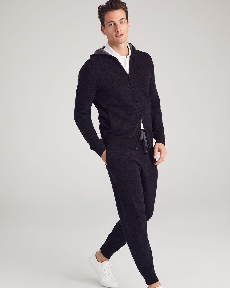 The Coziest Cashmere Blend Jogger - Charcoal