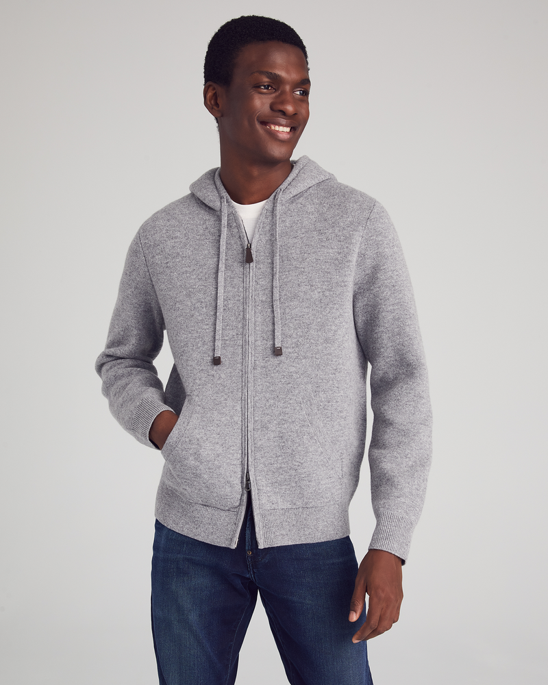 Men's Cashmere Zip-Up Hoodie | Nomad1942 Men's Cashmere Zip-Up Hoodie | Nomad1942