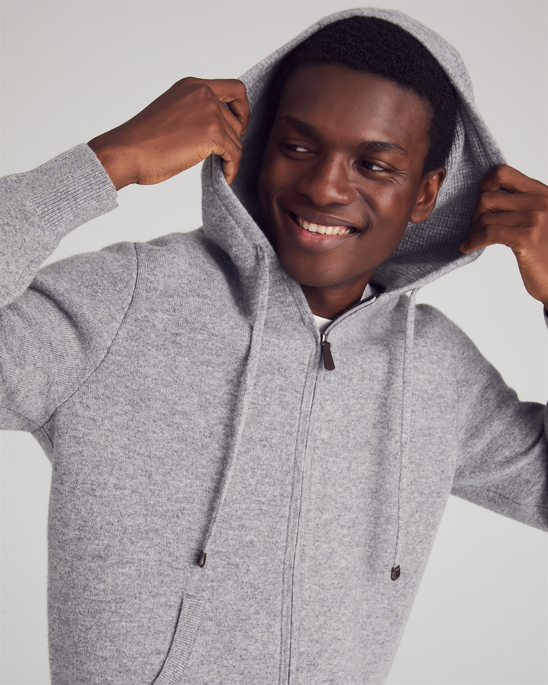 Men's Cashmere Zip-Up Hoodie | Nomad1942 Men's Cashmere Zip-Up Hoodie | Nomad1942