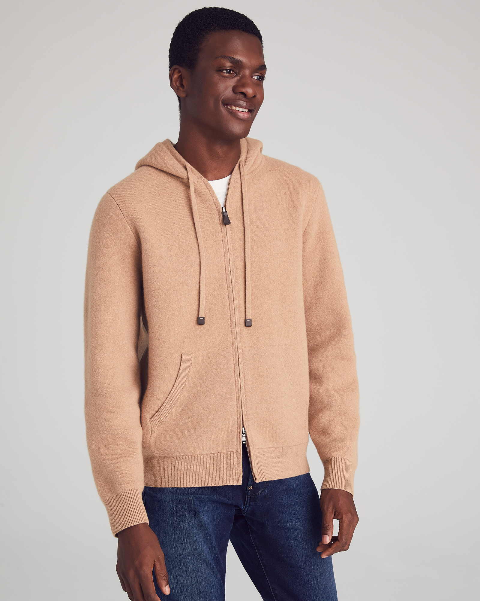 Men's Cashmere Zip-Up Hoodie | Nomad1942