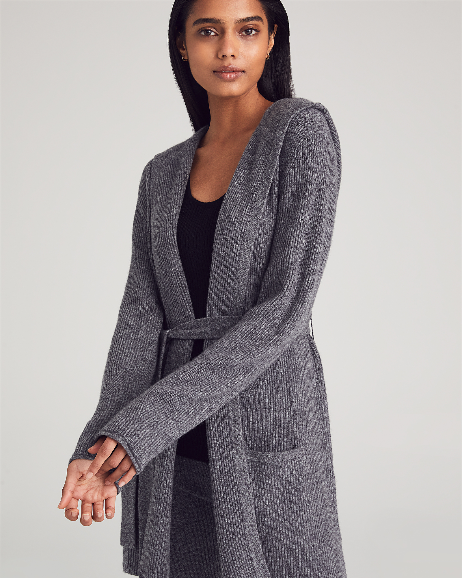 Women's Cashmere Hooded Cardigan | Nomad1942
